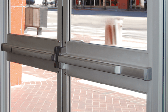 Crashbar and push lock exit door repair Hollywood Florida